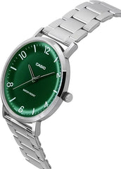 Casio Men 3-Hand Watch - Green / Silver | MTP-VT03D-3BDF