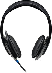 Logitech H540 USB Headset with Microphone, Stereo Sound & Noise-Cancelling Mic