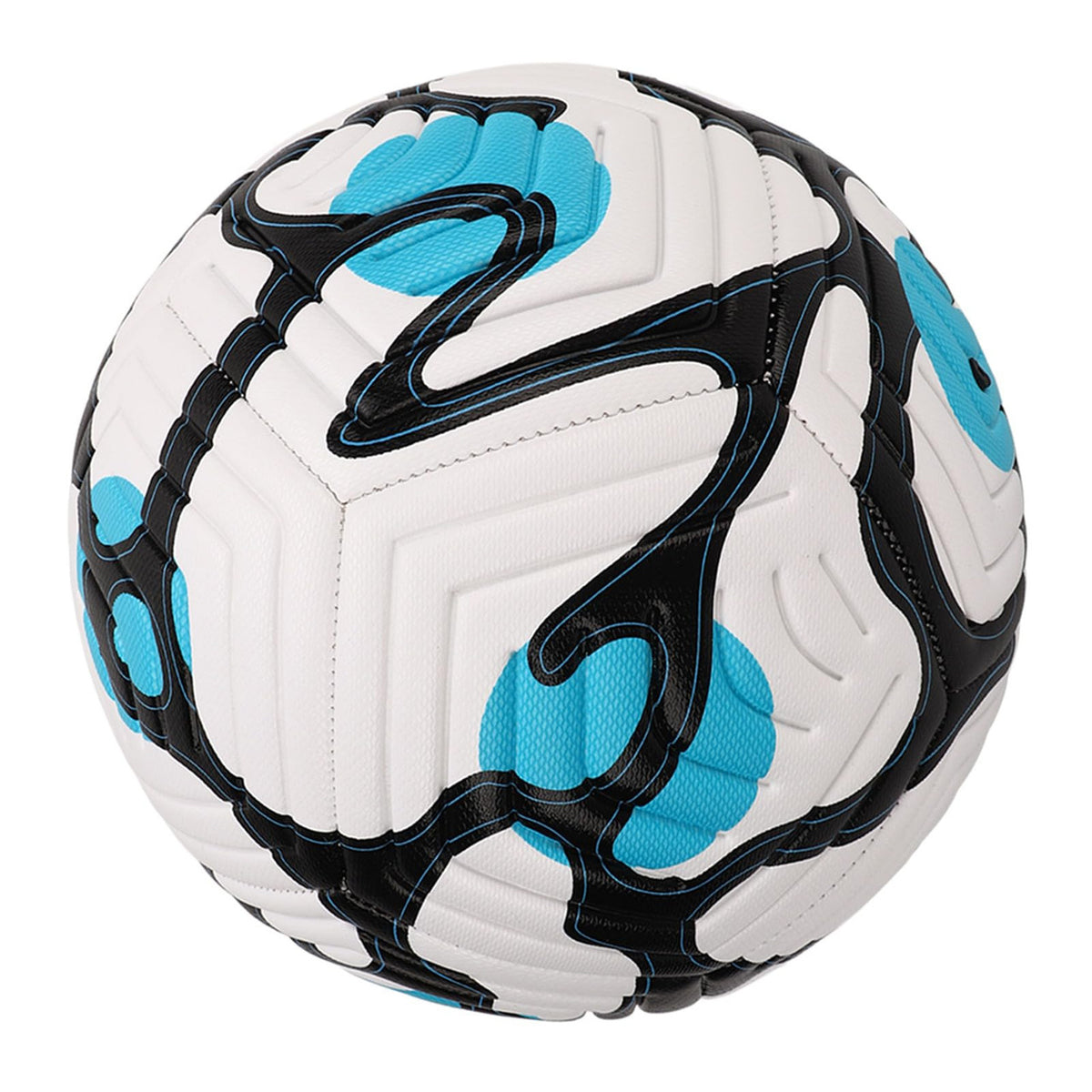 Kids Soccer Football Ball - White, Black & Blue | L110