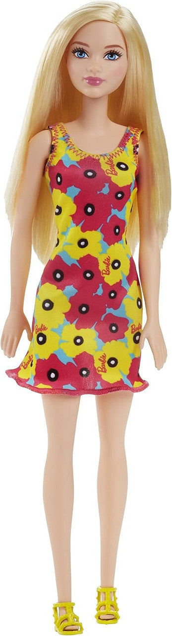 Barbie Entry Doll with Dark Blonde Hair & Yellow Floral Dress | DVX87