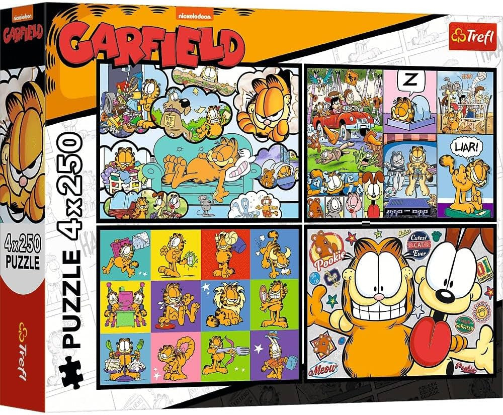 Trefl “4×250” Garfield Doesn’t Like Mondays Puzzle | 13344