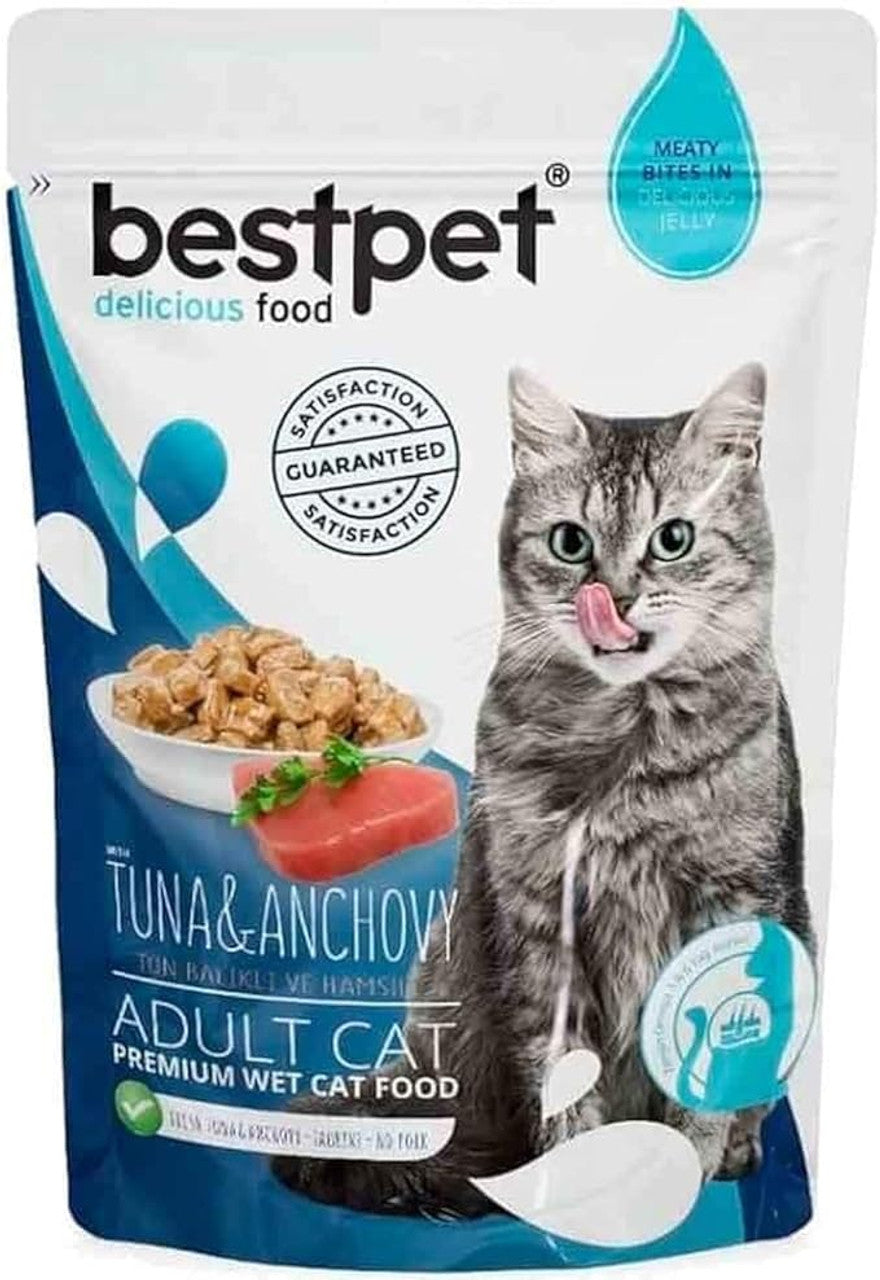 Bestpet Adult Cat Tuna & Sardines In Jelly 85 Grs | P0035