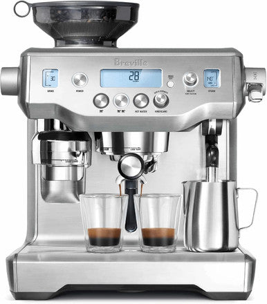 Sage Oracle Brushed Stainless Steel Espresso Coffee Machine | BES980BSS