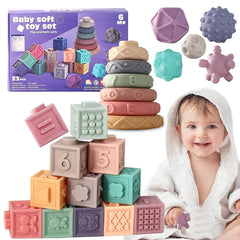 The Multivariant Soft Rubber Blocks Set - 27 Pieces | 1108