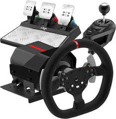 PXN V10 Force Feedback Gaming Steering Wheel with Pedals & Gear Shifter - PC | PS4 | Xbox One | Xbox Series X/S