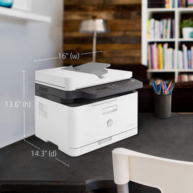 HP Color Laser 179fnw Wireless All in One Laser Printer with Mobile Printing & Built-in Ethernet, Works with Alexa | 4ZB97A | M179FNW