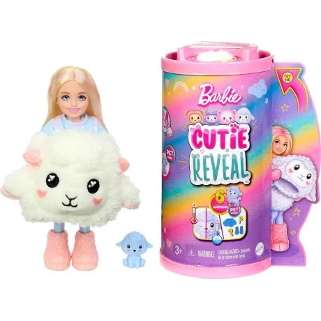 Barbie Cutie Reveal Chelsea Lamb Doll & Accessories with 6 Surprises | HKR18
