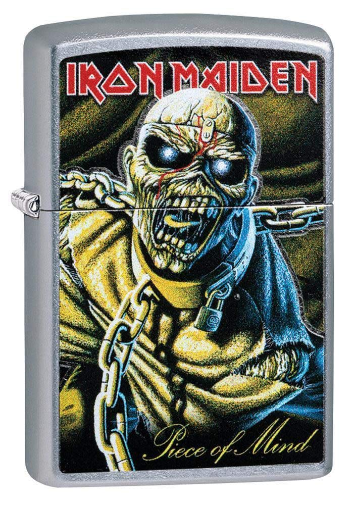 Zippo Iron Maiden Piece of Mind Street Chrome Lighter | 29876
