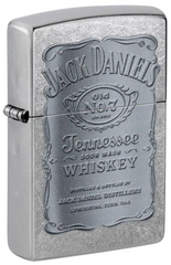 Zippo Jack Daniel's Silver Logo Street Chrome Windproof Lighter | 48284