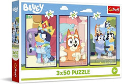 Trefl 3×50 “The Bluey Family” Puzzle Set | 34890