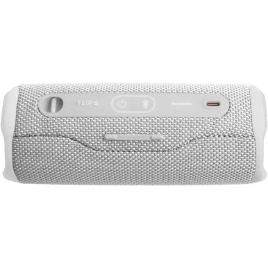 JBL Flip 6 Portable Waterproof Bluetooth Speaker, White | JBLFLIP6WHTAM