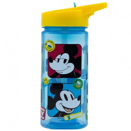Stor Square Water Bottle 510ml Mickey Mouse Fun-Tastic | 74314