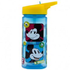 Stor Square Water Bottle 510ml Mickey Mouse Fun-Tastic | 74314