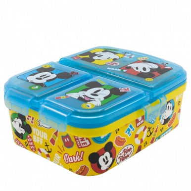 Stor XL Multi Compartment Rectangular Sandwich Box Mickey Mouse Fun-Tastic | 74399