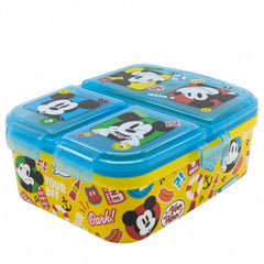 Stor XL Multi Compartment Rectangular Sandwich Box Mickey Mouse Fun-Tastic | 74399