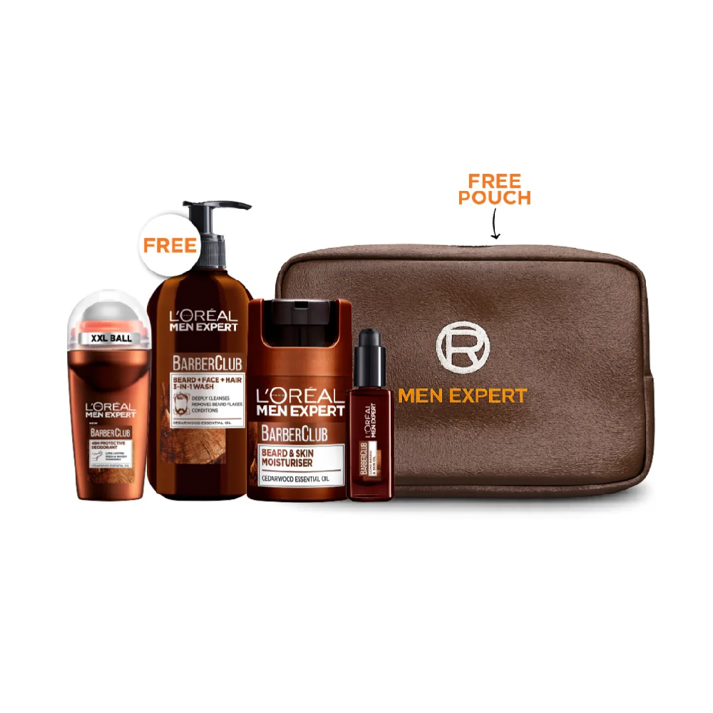 L'Oréal Paris Men Expert Barber Club Beard Care Trio + Free Gifts