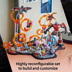 LEGO Marvel Avengers Final Battle Set – Includes 10 Super Hero Minifigures | 76323
