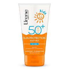 Lirene Waterproof & Fragrance Free Body Milk Sun Protection For Kids - 150ml