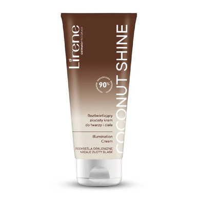 Lirene Coconut Shine Illuminating Body & Face Cream - 150ml
