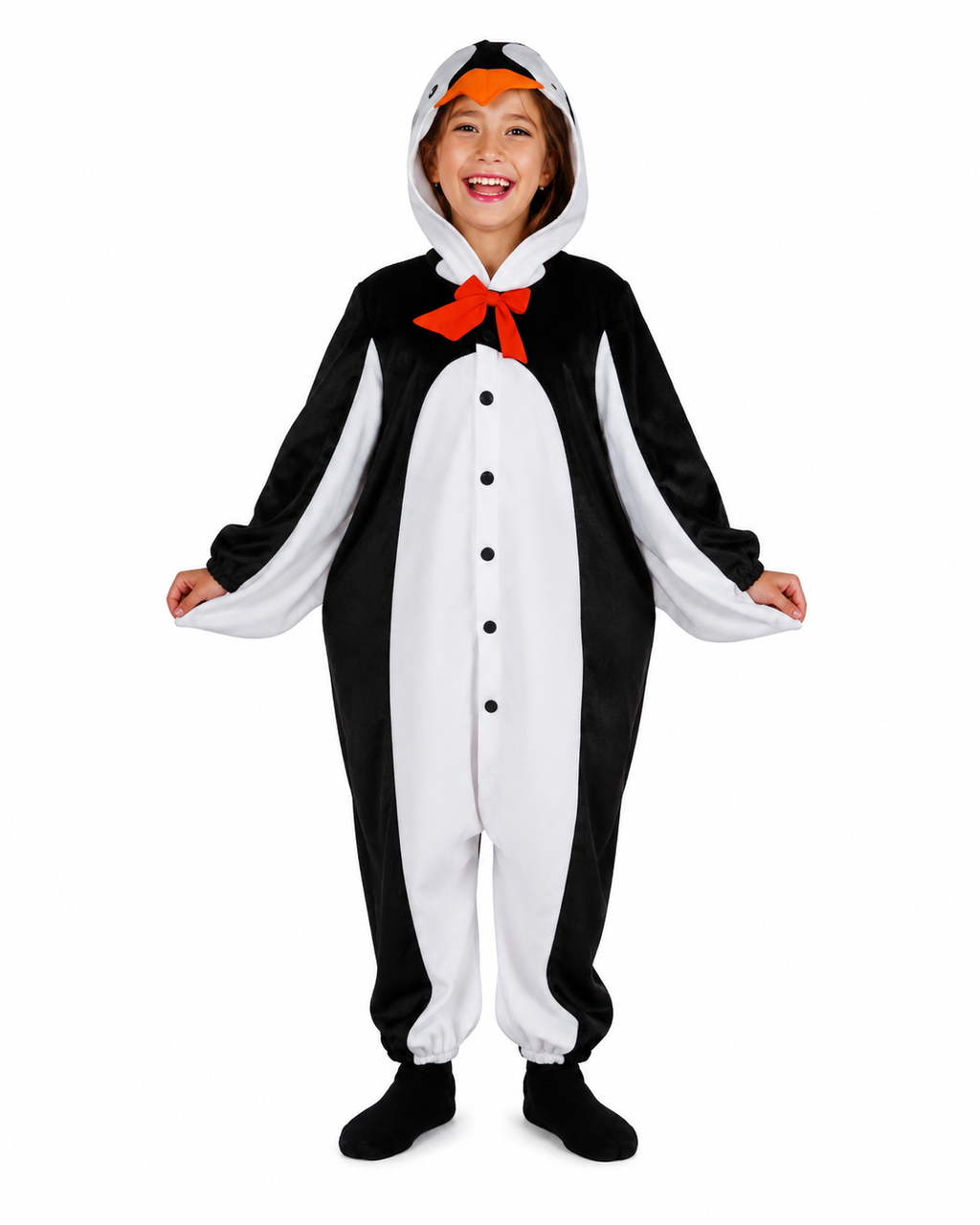 Penguin Costume for Girls Black & White – Small | 091357