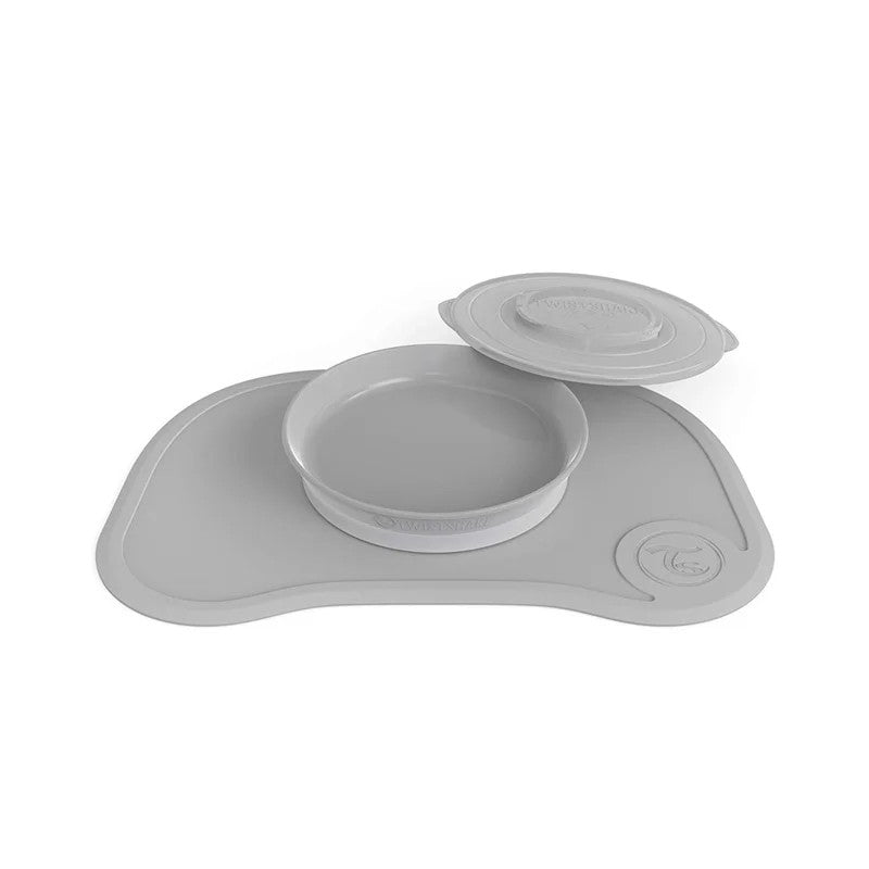 Twistshake Click Mat + Plate 6+m Pastel Grey | 78134