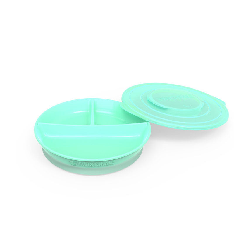 Twistshake Divided Plate 6+m Pastel , Green | 78171