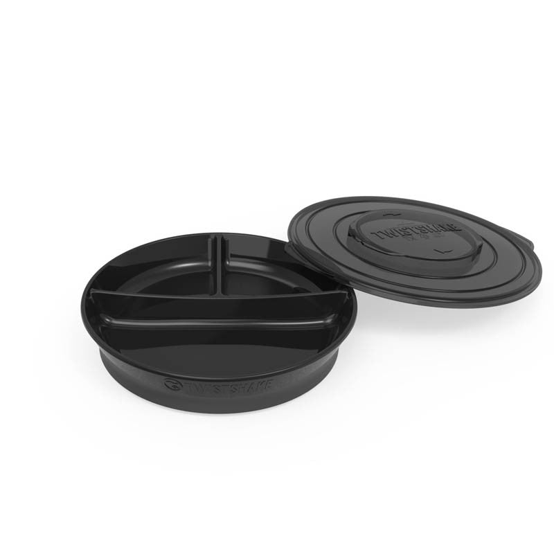 Twistshake Divided Plate 6+m , Black |  78178