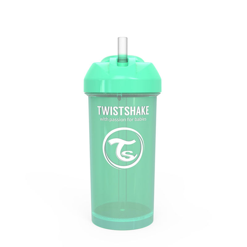 Twistshake Straw Cup 360ml 12+m Pastel Green | 78590