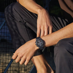 Casio Edifice SOSPENSIONE Men Solar Chronograph Watch - Black | EQS-960DC-1AVUDF