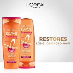 L'Oréal Paris Elvive Dream Long Restoring Shampoo for Long Damaged Hair with Keratin & Castor Oil