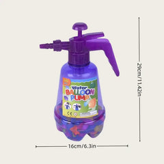 Water Balloon Pump Set with 100 Balloons - Purple | V12-100S