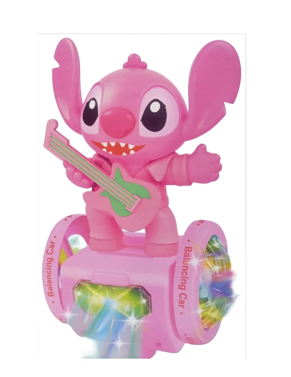 Stitch Balanced Vehicle Electric Light & Sound Rotating Toy - Pink | LT377969