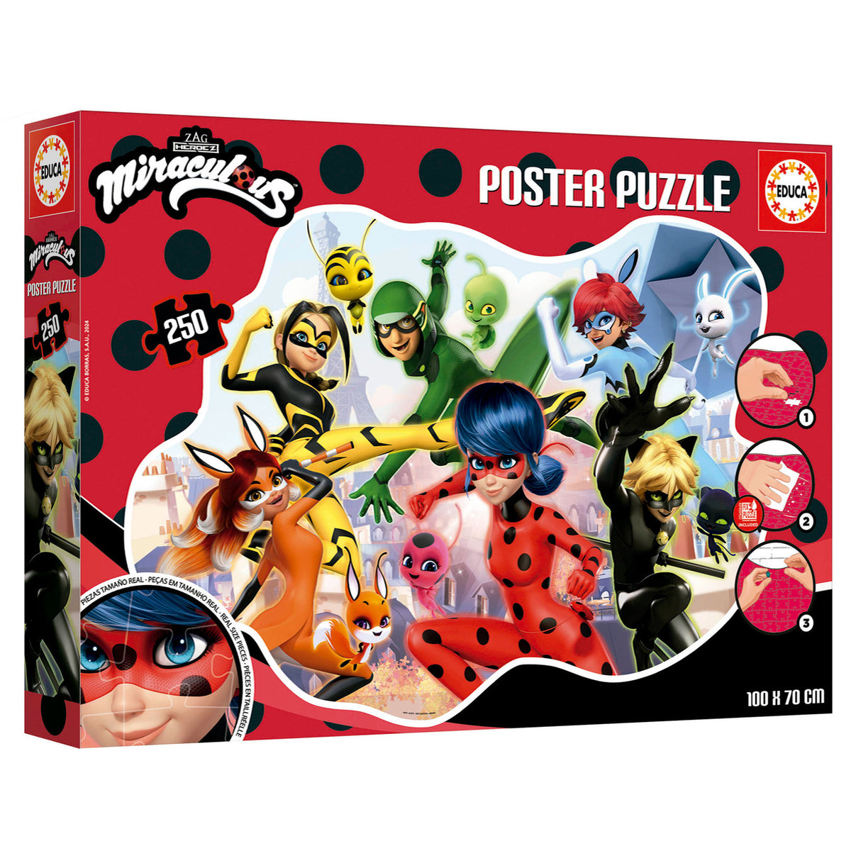 Educa Miraculous Ladybug Poster Puzzle 250 pcs | 19970
