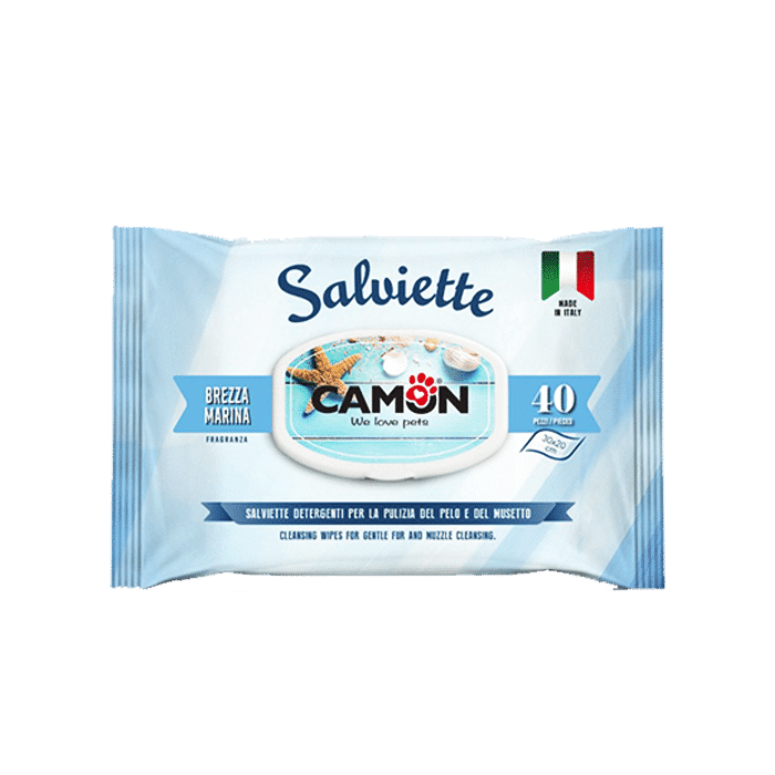 Camon Marine Fragrance Cleaning Wipes for Pets 40pcs | LA015