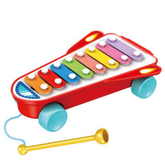 Huanger Pull-Along Xylophone Toy  - Red | HE8034