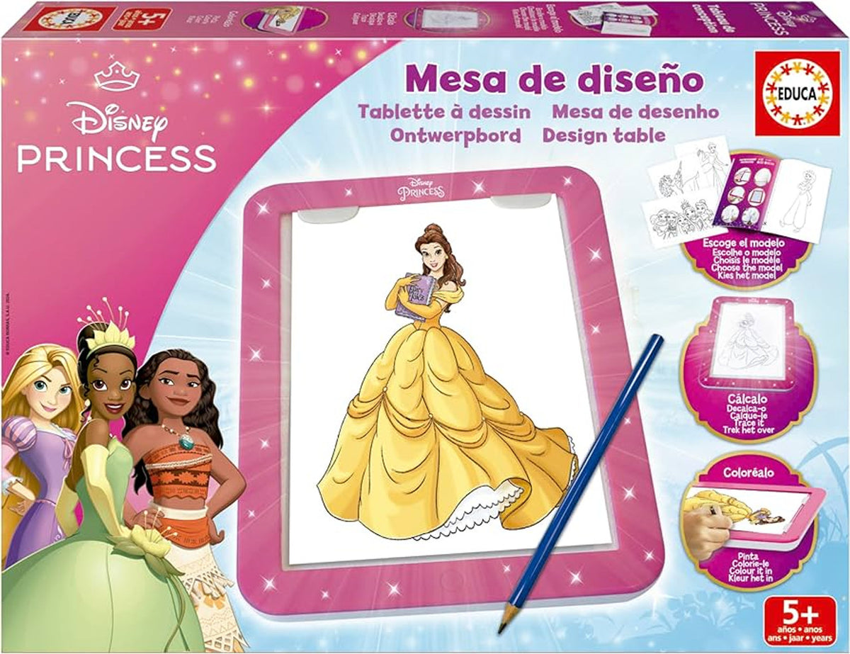 Educa 20006 - Disney Princess Design Table Drawing Set | 20006