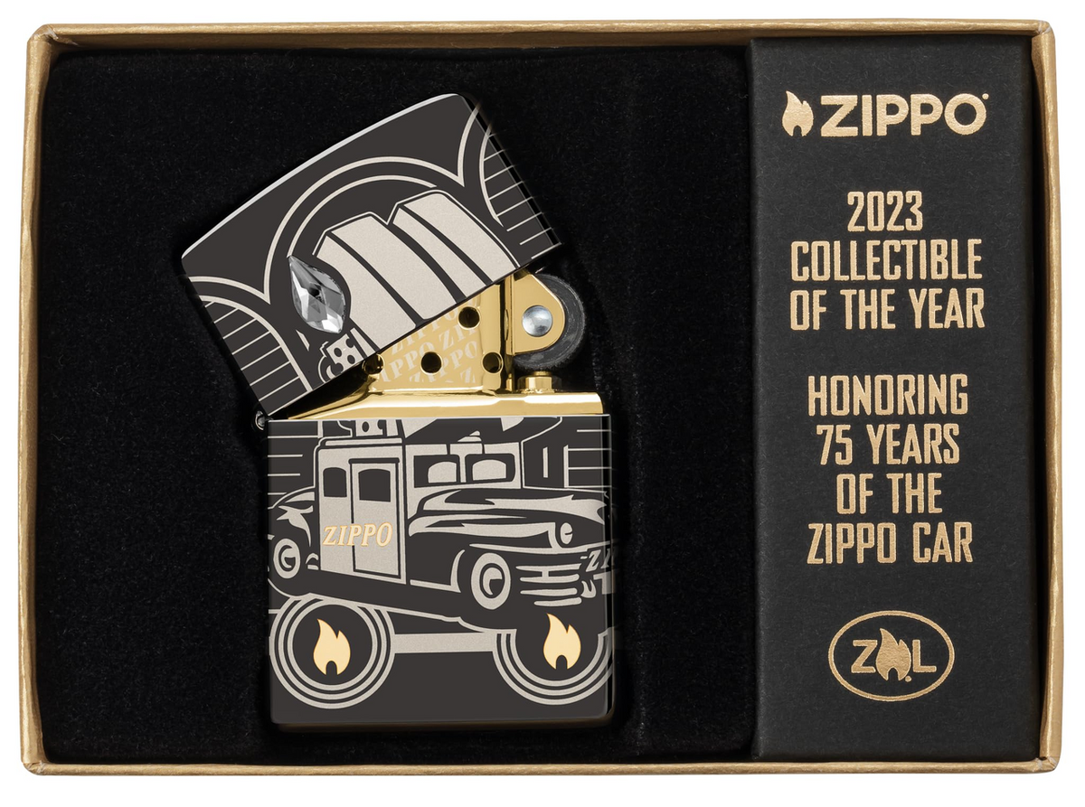 Zippo 2023 Collectible of the Year 75th Anniversary Car Design Windproof Lighter | 48693