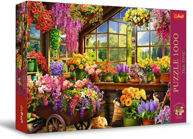 Trefl Premium Plus Quality - Tea Time: Preparations for Spring 1000-Piece Jigsaw Puzzle | 10840