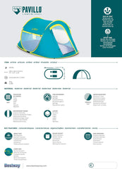 Bestway Pavillo Coolmount 2-Person Pop-Up Tent | 68086