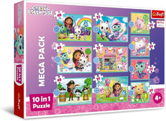Trefl 10‑in‑1 “In Gabby’s World” Puzzle Set | 96003