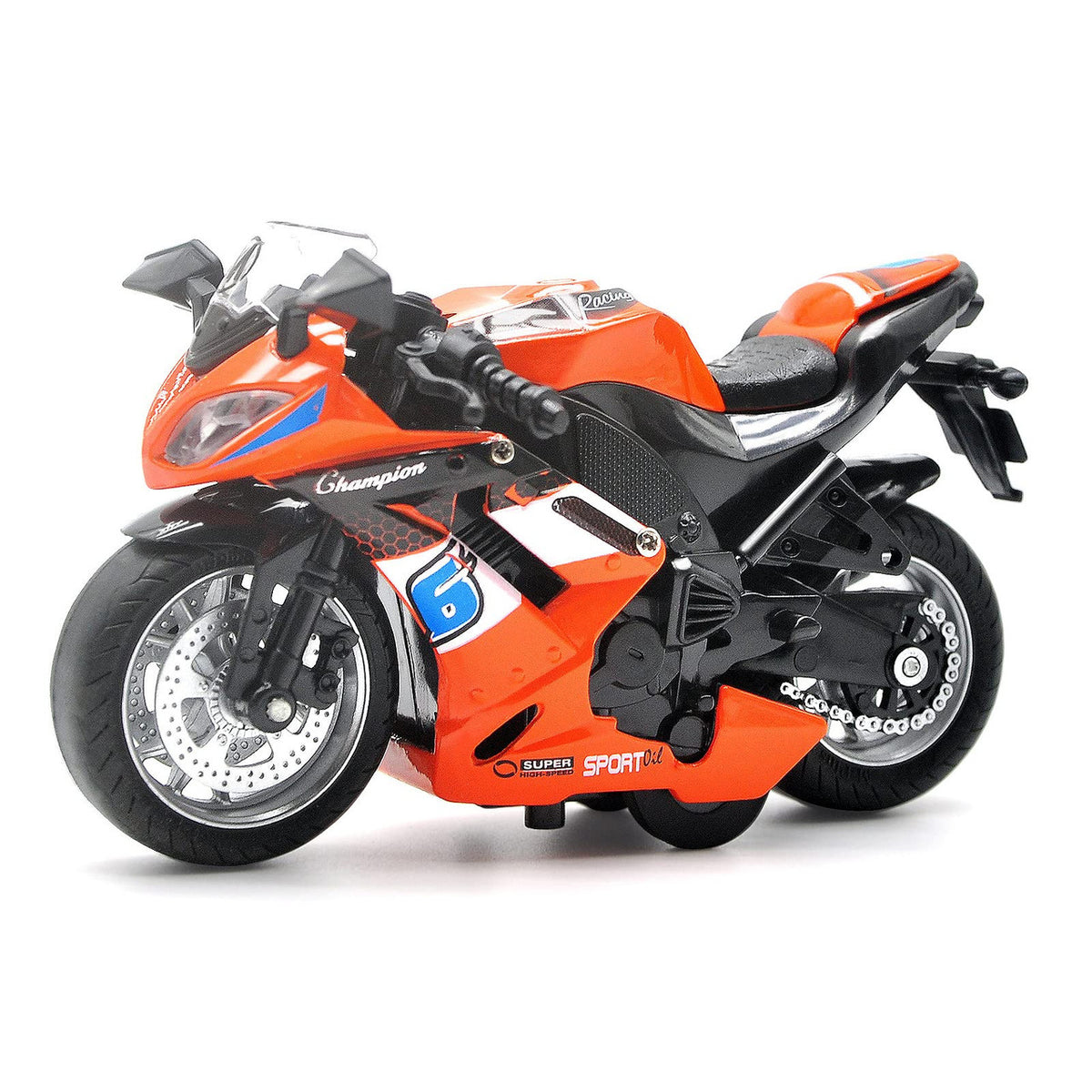 Kidz Corner Classical Moto Toy Motorcycle Orange | MY66-M1214