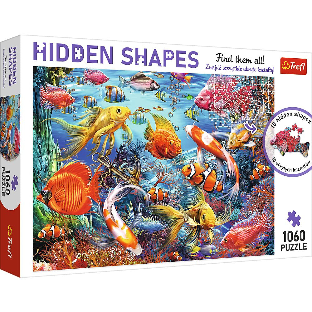 Trefl Hidden Shapes - أحجية الصور المقطوعة للحياة تحت الماء 1060 قطعة | 10676