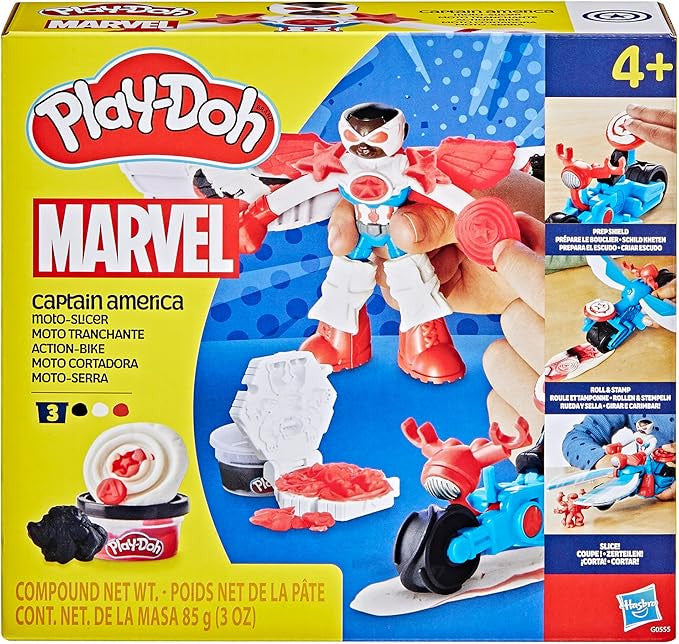 Hasbro Play‑Doh Marvel Captain America Moto‑Slicer Playset | HBPHG0555