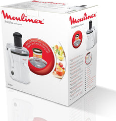 Moulinex Frutelia Centrifugal Fruit & Vegetable Juicer 400W White | JU350B39