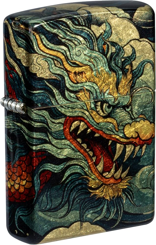 Zippo Dragon Fusion Design 540 Tumbled Brass Windproof Pocket Lighter | 46705