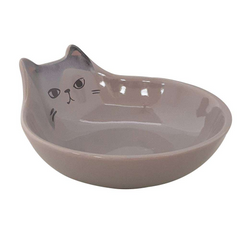 Nobby Ceramic Cat Dish "Kato" Grey | 82450