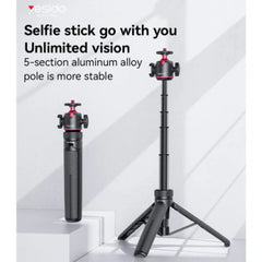 YESIDO Tripod Stand + Camera/Phone Clip & Fill‑In Light | SF26