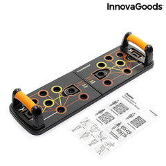 InnovaGoods Push-Up Board With Resistance Bands And Exercise Guide Pulsher | V0103181