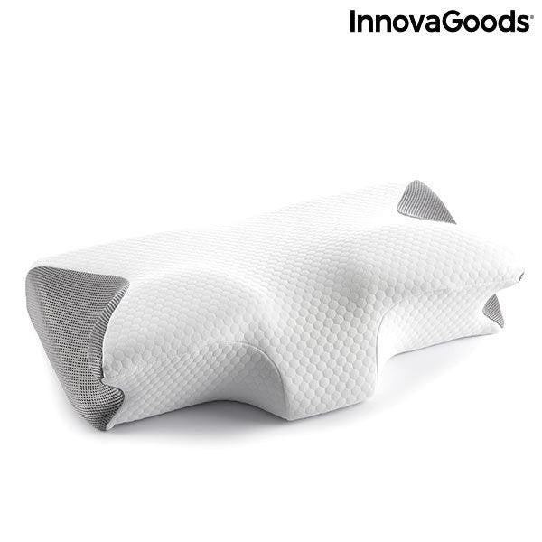 InnovaGoods Conforti V0103201 — Viscoelastic Neck Pillow with Ergonomic Contours | Memory Foam Cervical Pillow