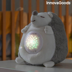 InnovaGoods Hedgehog Soft Toy With White Noise And Nightlight Projector Spikey|  V0103194